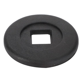 A round black metal washer with a square hole in its center, identified as AGCO | Washer - Acx2574790, is displayed on a white background. Currently, no product description information is available for further details.