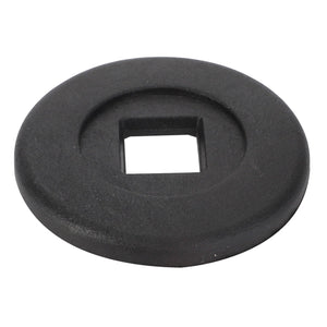 A round black metal washer with a square hole in its center, identified as AGCO | Washer - Acx2574790, is displayed on a white background. Currently, no product description information is available for further details.