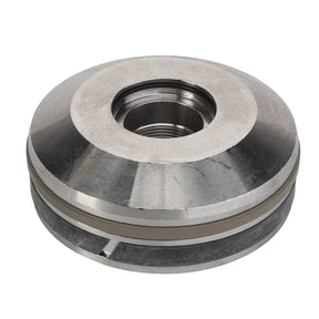 AGCO's circular industrial metal part, the PISTON - F931860030090, features a central threaded hole—currently with no additional product description information available.
