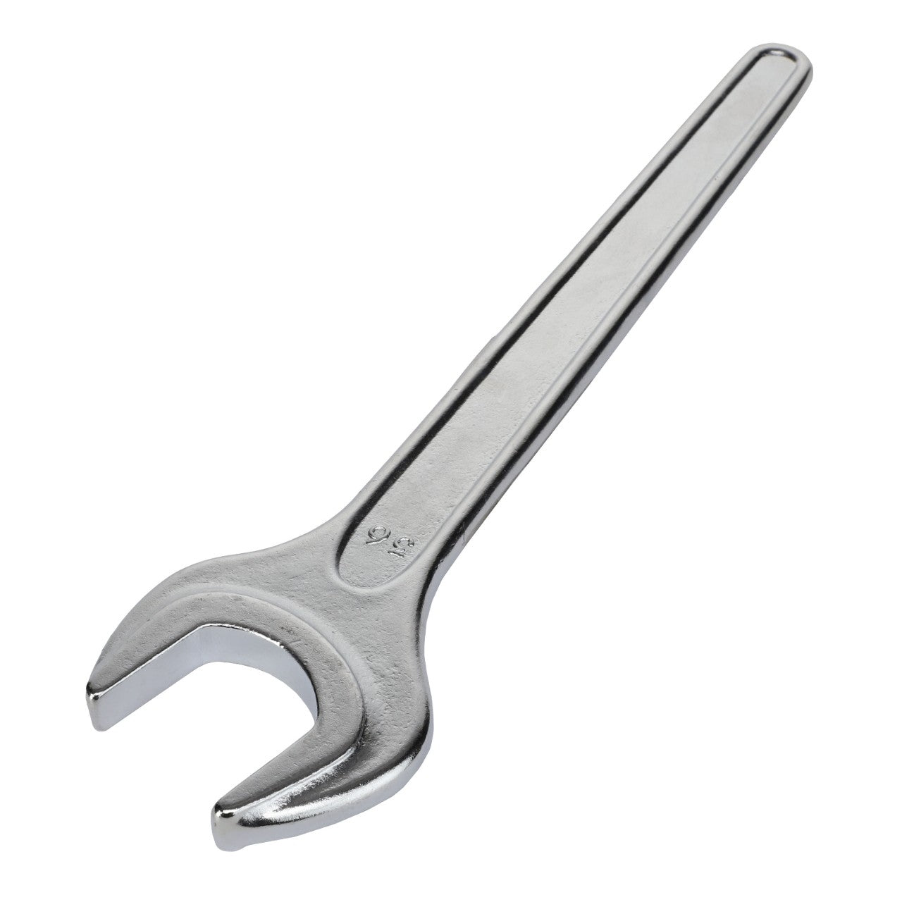 The AGCO | FORK WRENCH - AL5047001, a silver open-ended wrench with a long handle, is positioned on a plain white background. Currently, there is no additional product description information available.