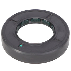A close-up image of the AGCO | SEAL - AG000372, a circular black rubber seal with a green marking. For any questions or to place an order, please contact support.
