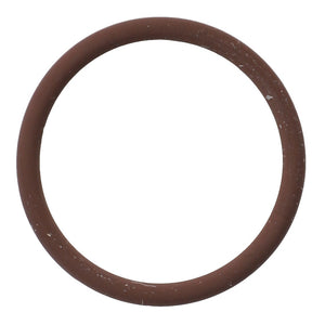 A close-up image of the AGCO | O-Ring - La14453581, featuring a smooth brown surface, used as a precision mechanical gasket or seal.