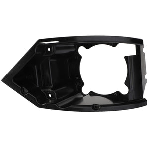 The AGCO | Support, Right Hand - Acw192930A is a black plastic automotive component featuring multiple mounting points and a central circular opening, suitable as a housing or bracket for a light or electronic device. No additional product description information is currently available.