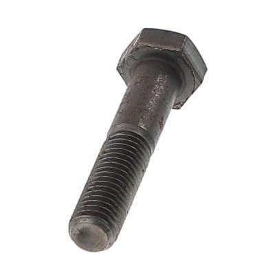 A close-up image of the AGCO Hexagonal Head Bolt - Acp0369800, featuring a metallic finish with screw threads on the lower part and visible rust marks on the surface. No current product description available.