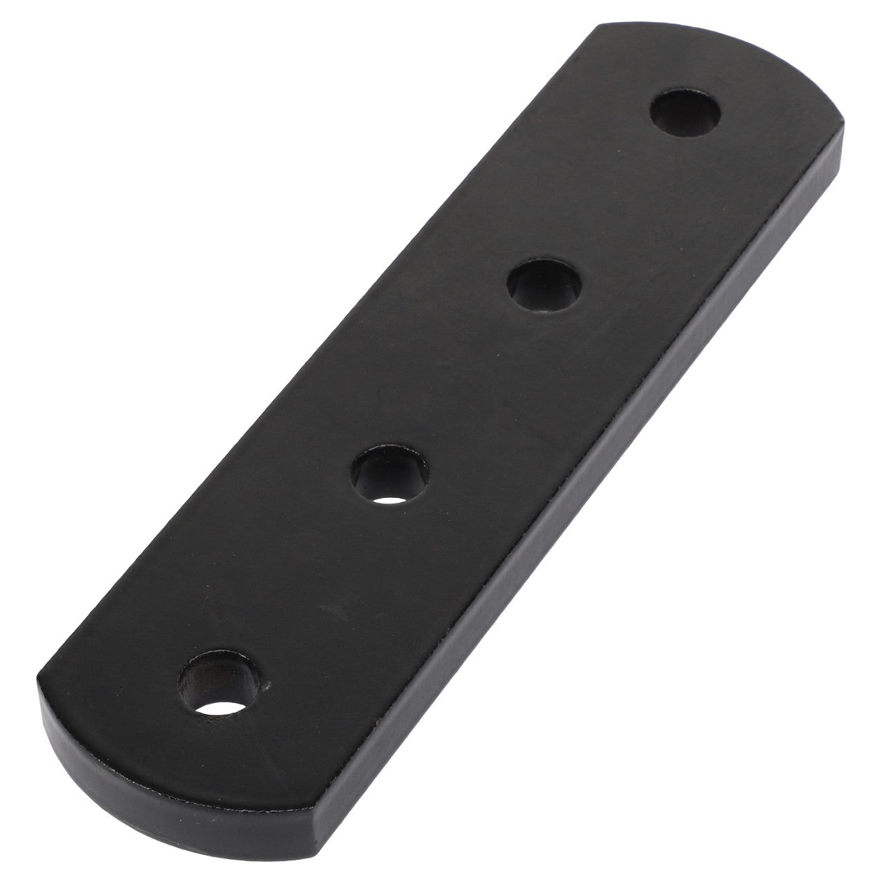 The AGCO | SUPPORT - AL10301551 is a black, rectangular metal plate with rounded ends and four evenly spaced holes in the center.