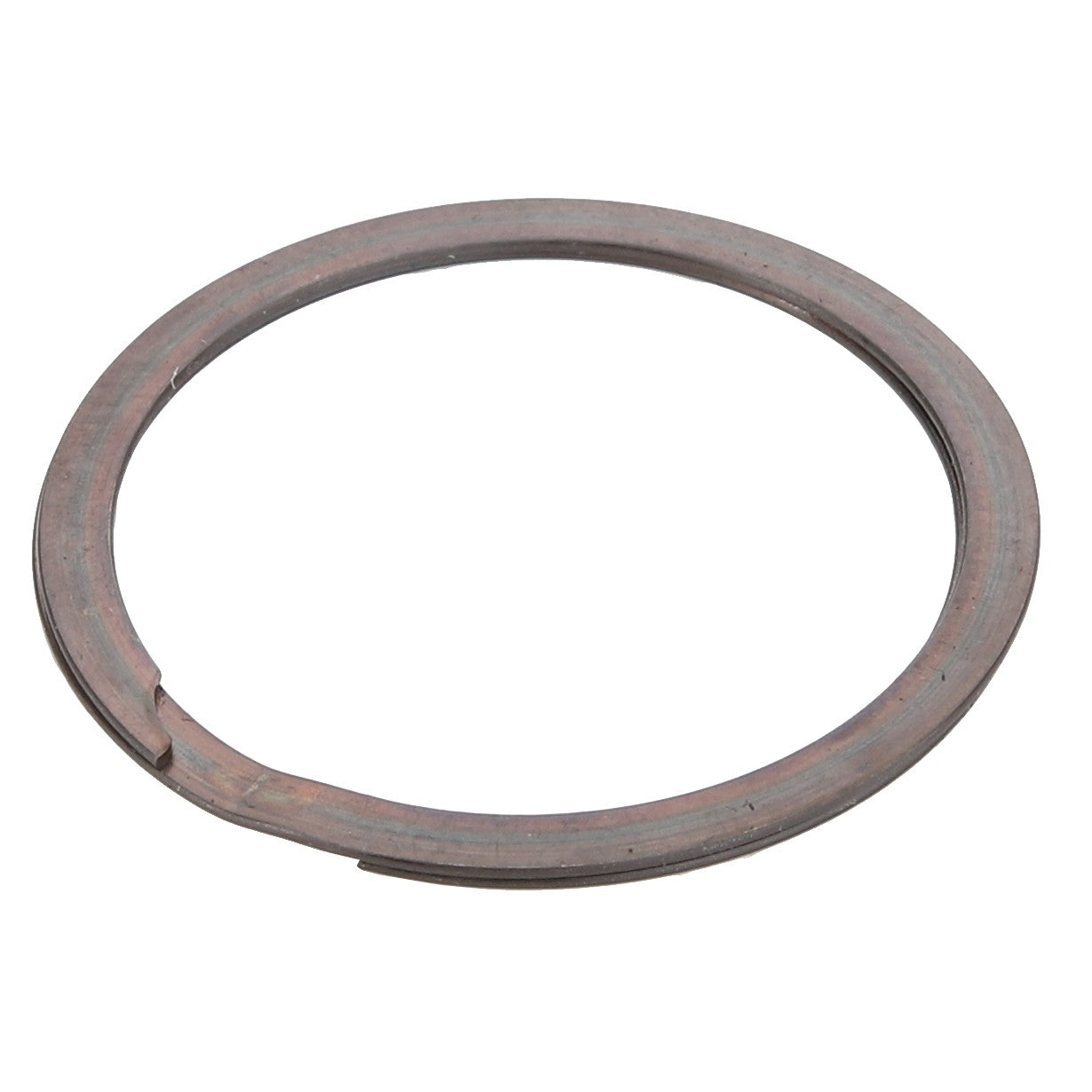 The AGCO Circlip - Acp0580190 is a flat, metallic retaining ring with a small gap, commonly used in mechanical assemblies to secure components. Currently, there is no additional product description available.