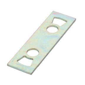 No current product description information is available, but the AGCO | Support Plate - Acw6030390 from AGCO is a rectangular metal plate featuring two circular holes and two triangular cutouts.