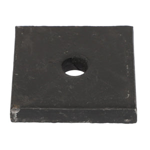 The AGCO | STOP - AL10355553 is a square, black metal plate featuring a central circular hole. Further product description information is currently unavailable.