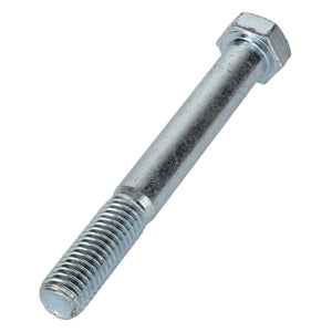 The AGCO | SCREW UNC - AL5001164 is a metallic hex bolt with threading on one end and a hexagonal head on the other, expertly designed for fastening materials together.