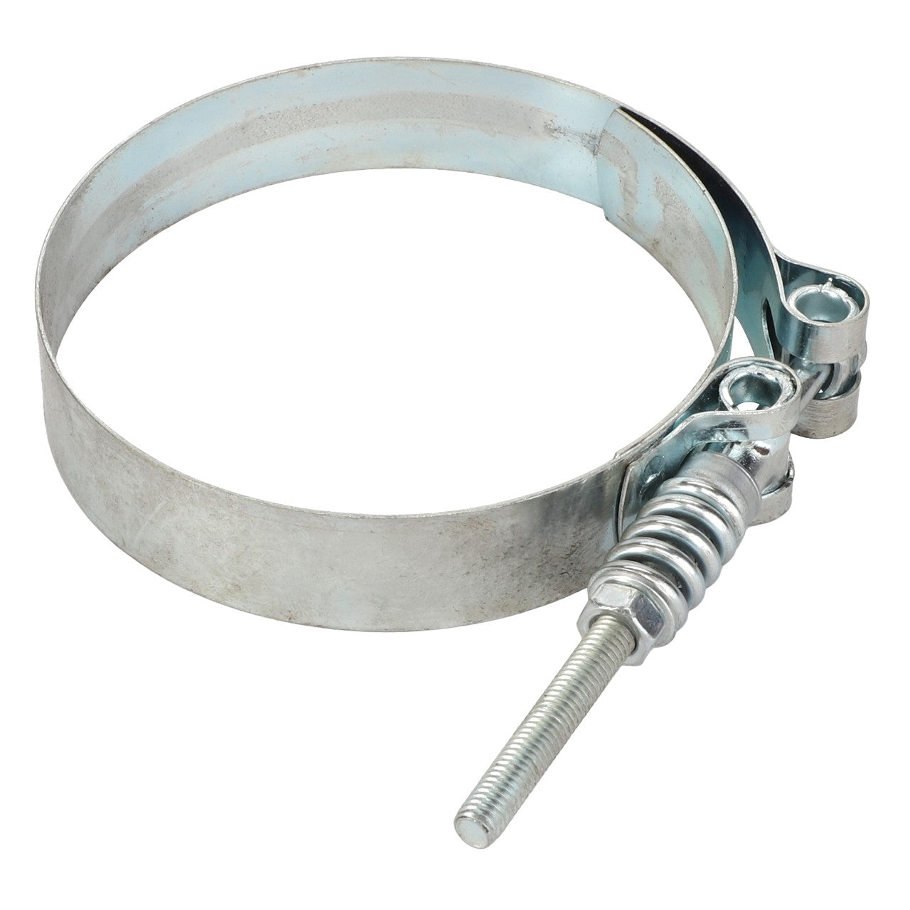 A metal hose clamp, AGCO's Clamp - Acw1432880 featuring a threaded screw mechanism, is displayed against a plain white background. No current product description information available.