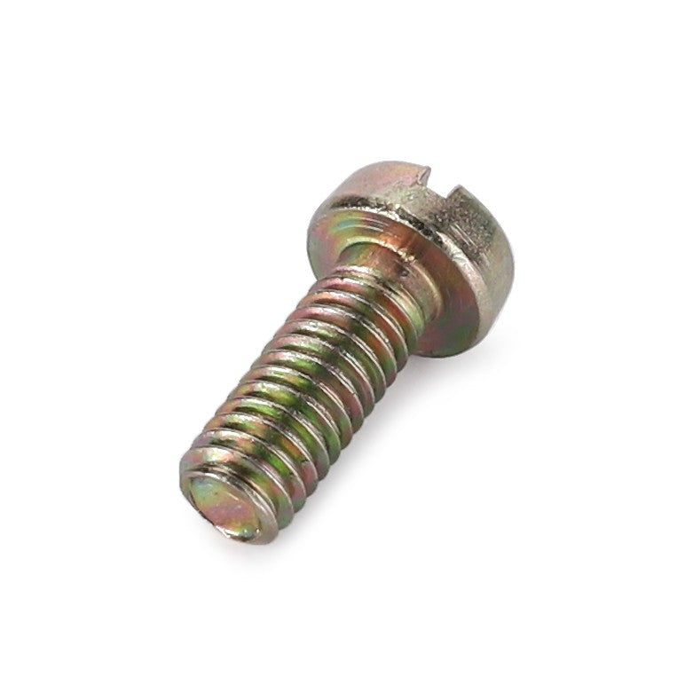 No current product description available, but here's a sneak peek: A close-up of a single metal AGCO screw, model La10374801, featuring a slotted head and a partially threaded shank.