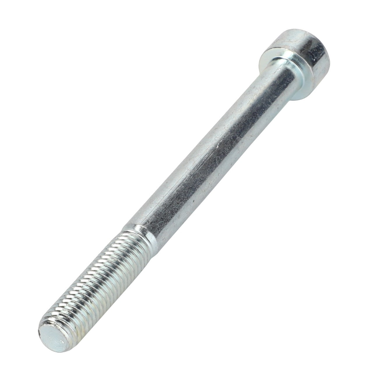 A close-up image of the AGCO Hex Socket Screw - La14421521, showcasing its silver finish and partially threaded shaft.