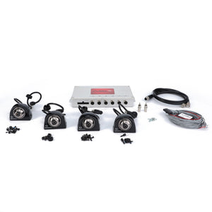 The AGCO | Camera System - Acw1586380 from AGCO, featuring four cameras, cables, connectors, and a central control unit, is displayed on a white background. No current product description information is available.