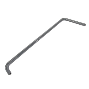 A sleek gray AGCO metal hex key, LEVER - D26744968, showcasing a practical L-shaped design displayed against a pristine white background.