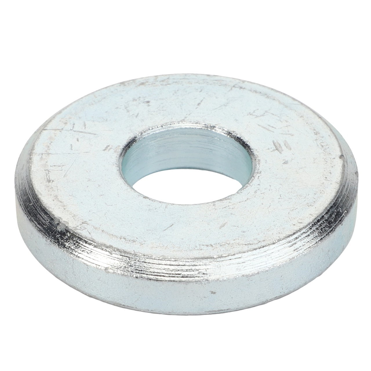 The AGCO | Washer - Acp0323720 is a metallic flat washer with a circular hole in the center. Currently, no additional product description is available.