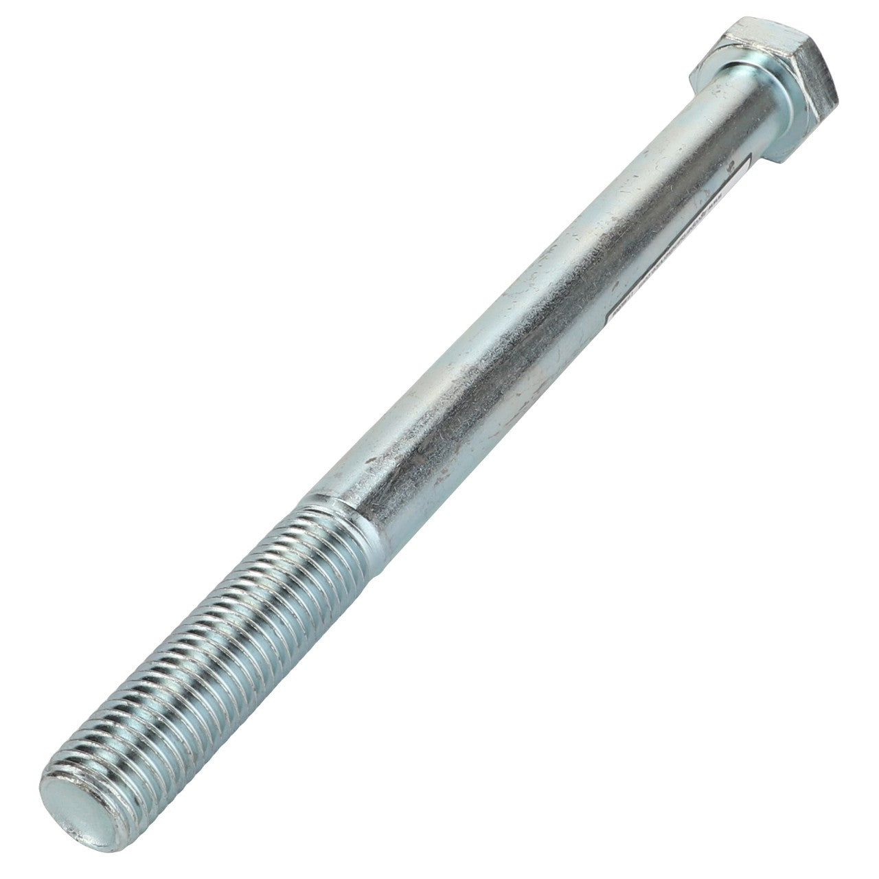 The AGCO | Bolt - Acp0419030 is a long metal bolt with threaded and smooth sections, featuring a hexagonal head. No current product description available.