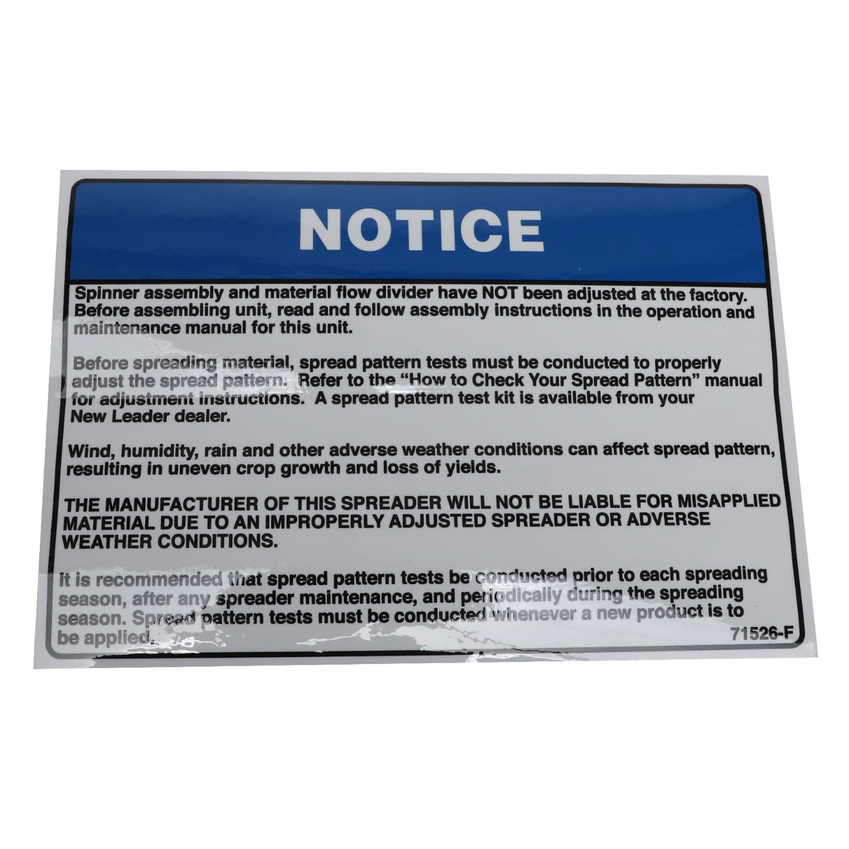 AGCO | IMPORTANT DECAL - AG842741