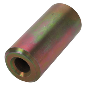 The AGCO | PIN - D28281782, a cylindrical metal bushing with an inner hole, features an iridescent surface finish.