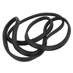 The AGCO | Window Seal - Acw3546110 by AGCO is a coiled black rubber gasket with ridges along its length, specifically designed for sealing purposes. No current product description information is available.
