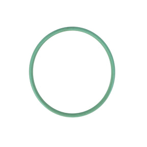 A green circular rubber band, akin to the precision of an AGCO Seal - F934201510030, isolated on a white background.