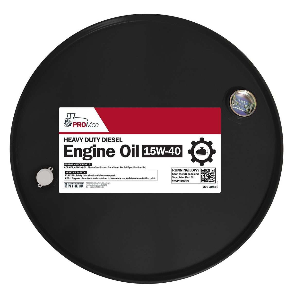 AGCO PROMec Engine Oil 15W-40 Protects Older Diesel Engines | VACPR10040