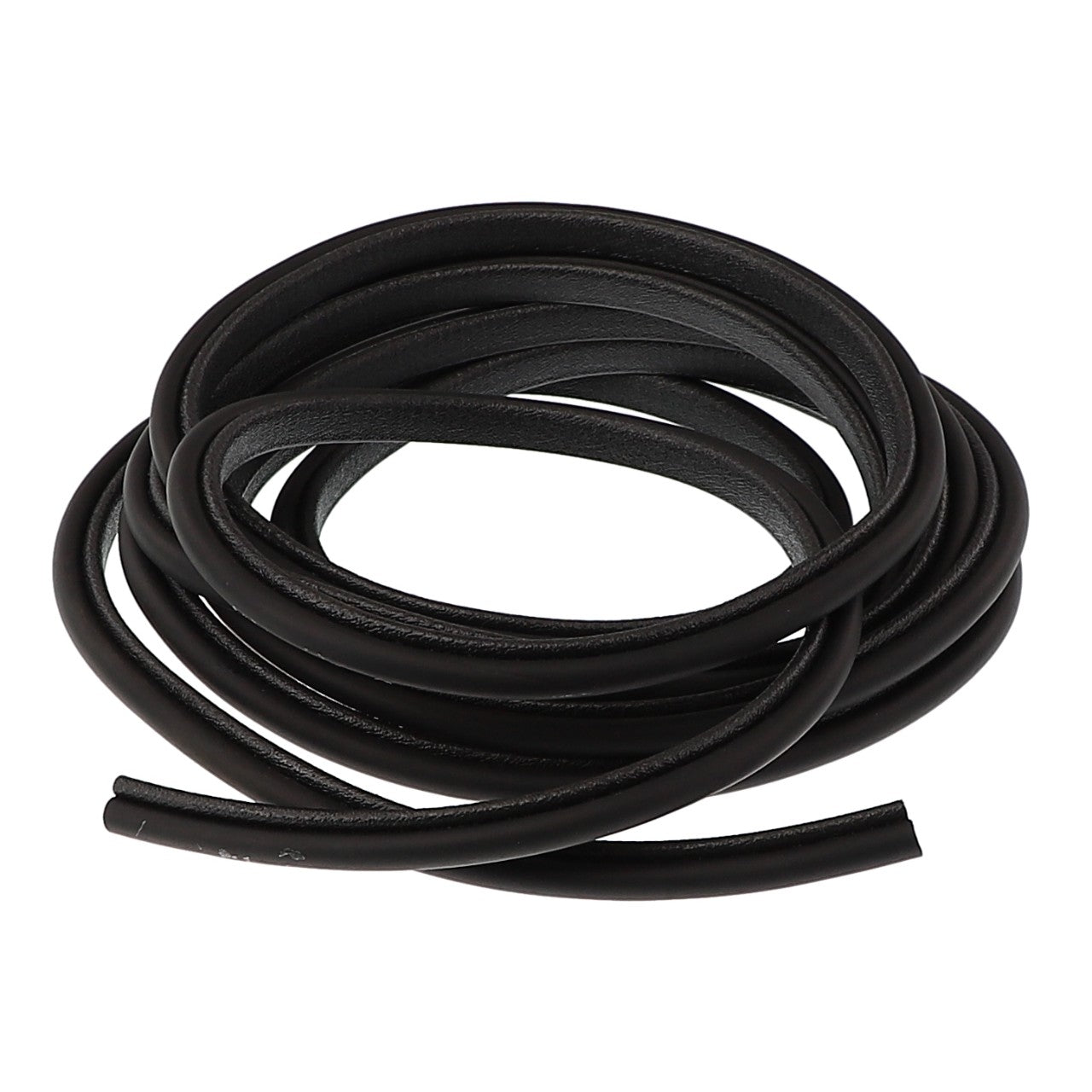 A coiled black rubber hose labeled as the AGCO | Seal - Acx0031840 from the brand AGCO lies on a neutral background, with no current product description information available.