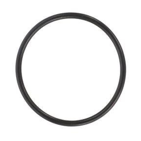 An AGCO O-Ring, Hydraulic Pressure Valve - 3582313M1, circular and black rubber designed for high-performance demands, placed against a white background.