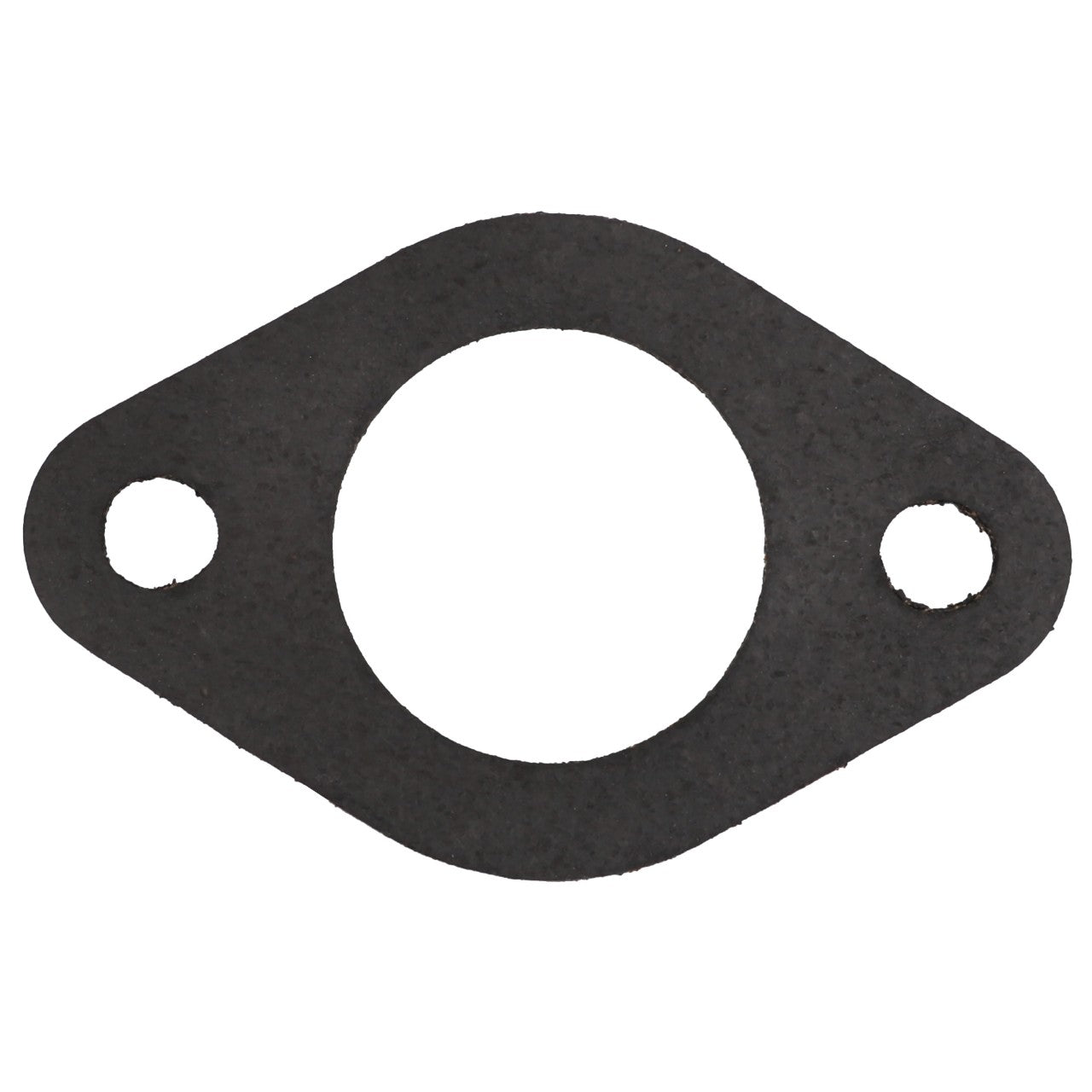 The AGCO Joint (3641284M1) is a black, oval-shaped gasket featuring two small holes on the sides and a larger circular hole in the center, compatible with Valtra models.