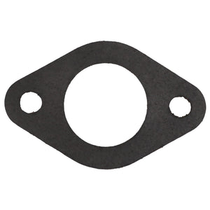 The AGCO Joint (3641284M1) is a black, oval-shaped gasket featuring two small holes on the sides and a larger circular hole in the center, compatible with Valtra models.