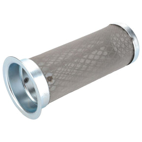 The Element - 980574M3, a cylindrical metal mesh filter with a flared rim on one end, designed for fluid or air filtration and branded by AGCO, is perfect for applications in Massey Ferguson equipment.