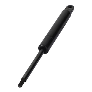 Image of the AGCO Gas Strut - 3901826M93, a black pneumatic gas spring with an extended rod, commonly found in 4WD Fendt Models.