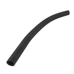 The AGCO Hose - Acv0021890, a flexible black ribbed conduit, is shown slightly curved against a white background. No current product description is available.