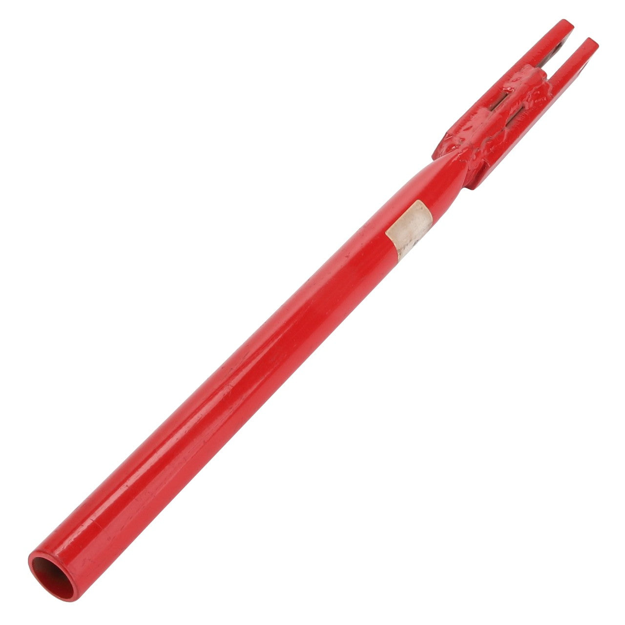 The AGCO | LEVER - D49071100, a red pipe with a Y-shaped end, appears to be a tool or part designed for a specific mechanical application. However, there is no current product description information available.