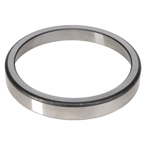 The AGCO Bearing Cup - Ag012666 by AGCO is a metallic ring-shaped bearing component featuring a dark inner layer and a polished outer surface, commonly used in mechanical assemblies. No current product description is available.