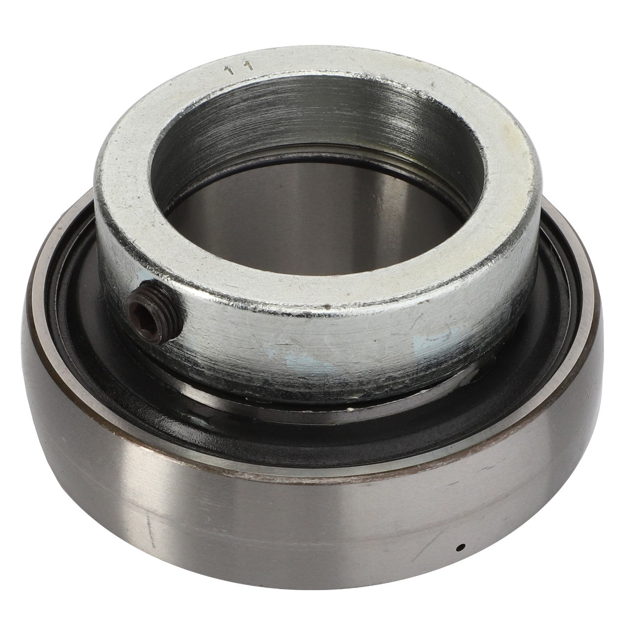 A close-up image of the AGCO BEARING - D41701600, highlighting its inner and outer ring, circular design, and smooth surface, is featured as the current product.