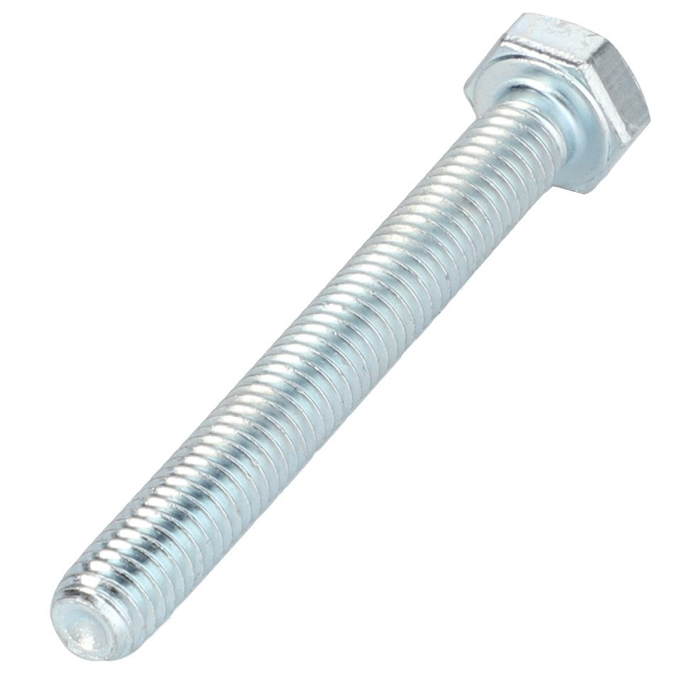 The AGCO Hex Cap Screw - La15212921, a metal hex bolt with a threaded body, currently has no available product description.