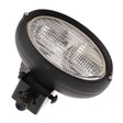 An industrial spotlight (model: Acw1408300) from AGCO, featuring a black finish, clear lens, and mounting bracket, is unfortunately accompanied by the message, "No Product Description Available.