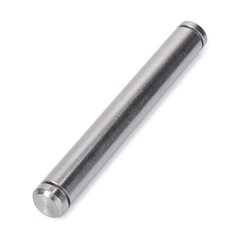 A cylindrical metal rod identified as the "AGCO | Hinge Pin - 3805094M1" from the brand AGCO, features an even, smooth surface and slightly rounded ends, and is displayed against a white background.