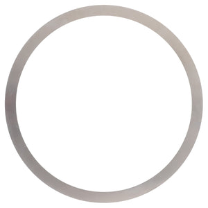 A sleek, metallic circular ring from AGCO (F718301020160) with a uniform width sits elegantly on a pristine white background.