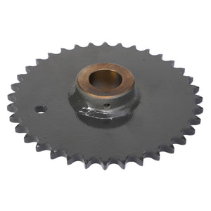 A metallic sprocket with a central hole and uniformly spaced teeth around its edge is available under the product name AGCO | Sprocket - Acx2599860 by the brand AGCO.