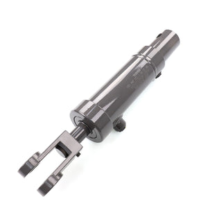 This image shows the AGCO | Hydraulic Cylinder - Acx3726830, a metal hydraulic cylinder featuring a double-acting piston rod and a clevis mounting bracket. No current product description information is available.