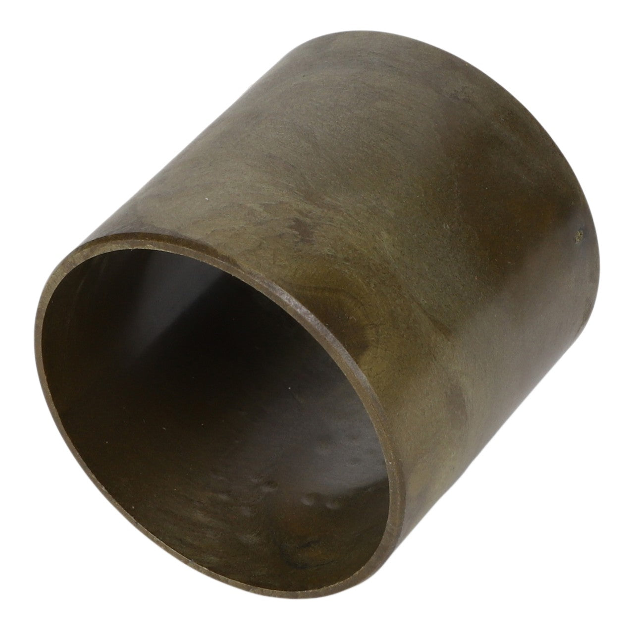 Featured is the AGCO Sleeve Bearing - Acw0793680, a cylindrical, hollow bronze bushing with smooth exterior and interior surfaces. Currently, no additional product description information is available.