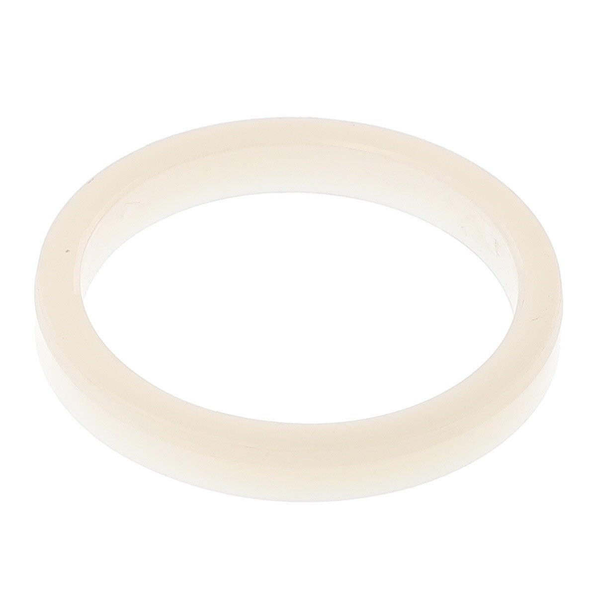 The AGCO | RING - ACP036286A, a plain, white circular rubber ring, is displayed against a white background. For any inquiries, feel free to reach out to our support team.