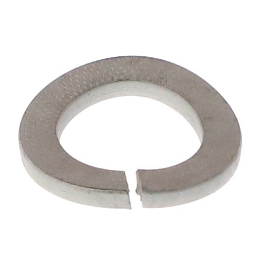 The AGCO Washer - Acp0444320 is a flat, metallic split lock washer with a gap on one side. No current product description available for this product.