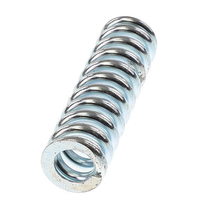 An AGCO Extension Spring - Acw0844310, a metal cylindrical compression spring with closely spaced coils displaying a silver hue, set against a white background. No current product description information is available.