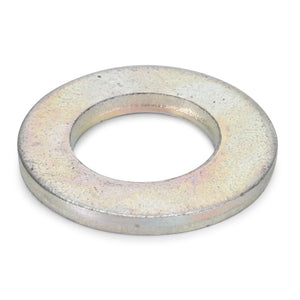 The AGCO | Disc - Fel115983 is a metal washer featuring a circular central hole, designed for use as a hardware component in various applications.