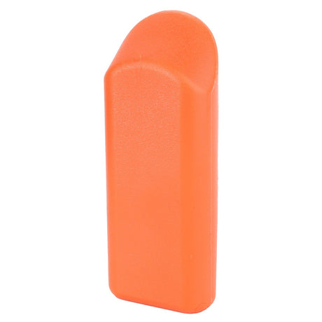 The AGCO | Knob - Acw2215750 by AGCO is a solid orange, rectangular plastic object with a curved top and smooth texture that currently has no product description information available.