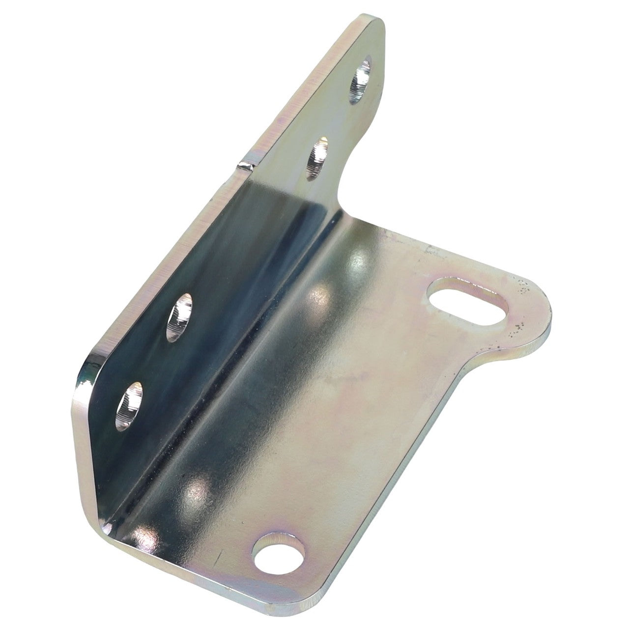 The AGCO Driveline Holder Bracket - Acw2018910 is a metal mounting bracket with multiple holes for screws, designed for securing or attaching objects. Currently, no additional product description information is available.