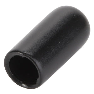 A black, cylindrical rubber cap with one open end and a rounded closed end, identified as the AGCO | CAP - D45750100 by AGCO. Further product description information is currently unavailable.