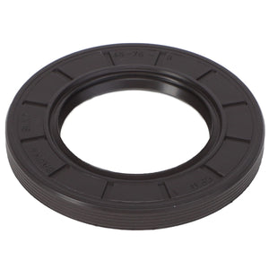 A black circular oil seal with markings around the outer edge, known as the AGCO | Seal - 700732298 by AGCO. No current product description available.